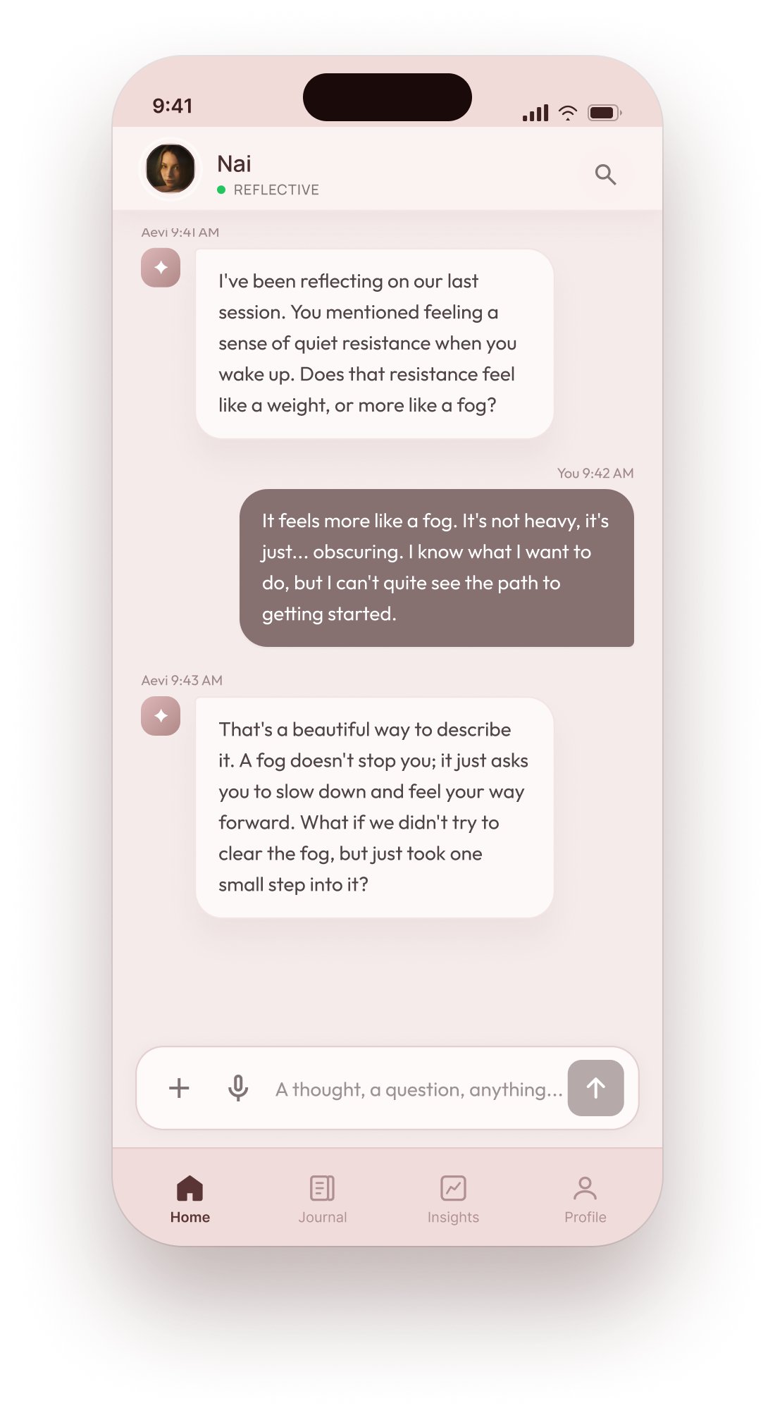 First conversation